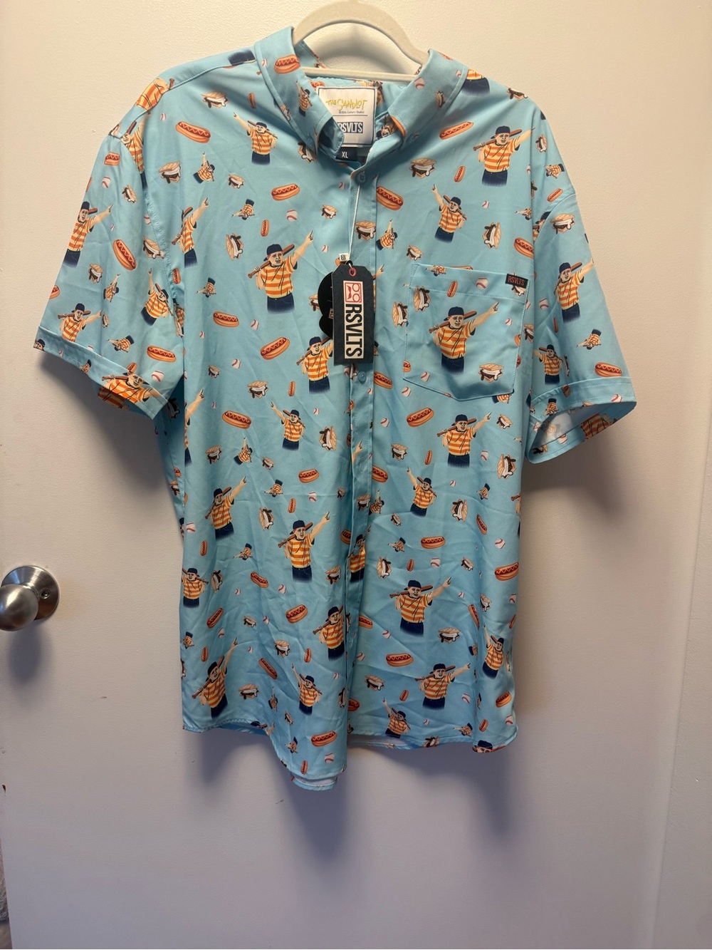 RSVLTS X THE SANDLOT "THE GREAT HAMBINO" SHORT SLEEVE SHIRT NWT